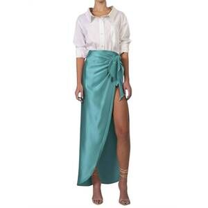 NEW NONCHALANT LABEL kylie skirt in teal